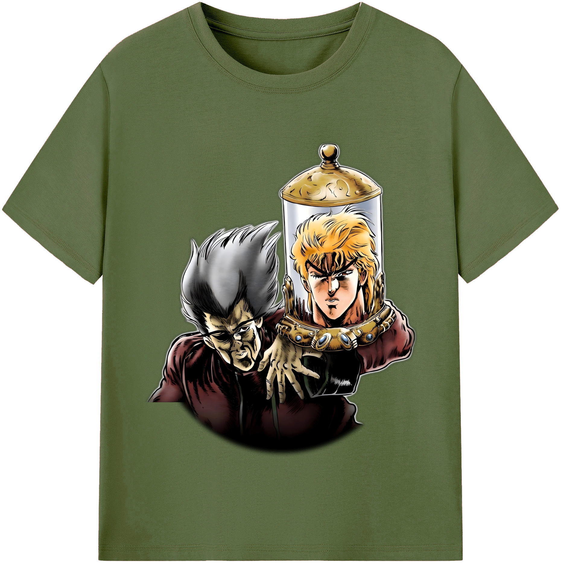 （画像用） ジョジョの奇妙な冒険 ディオ?ブランドー JoJo's Bizarre Adventure Dio Brando 綿100％半袖Tシャツ（フロントプリント）
